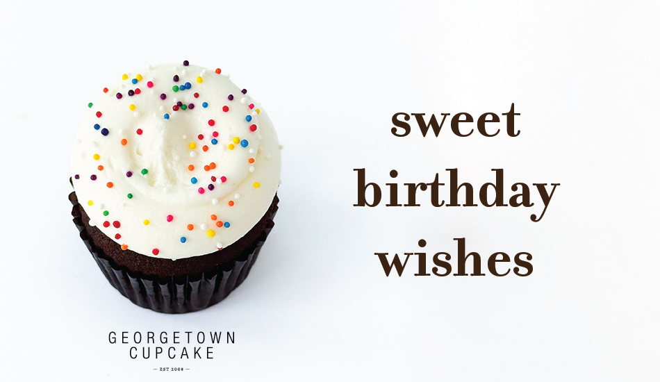 Gift Card with sprinkles and “sweet birthday wishes” message