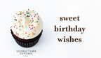 Gift Card with sprinkles and “sweet birthday wishes” message