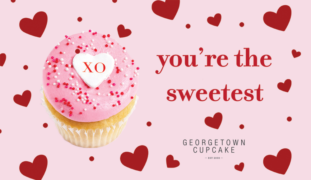 Gift Card with heart and “you’re the sweetest” message